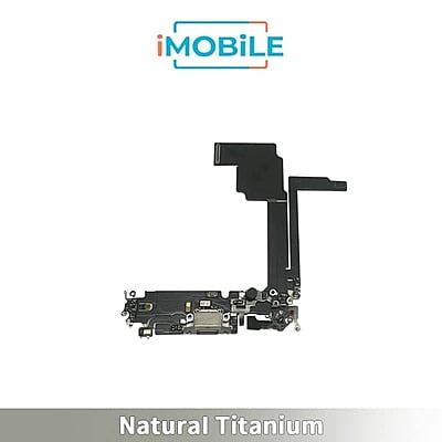 iPhone 15 Pro Max Compatible Charging Port Flex Cable [Natural Titanium]
