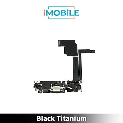 iPhone 15 Pro Max Compatible Charging Port Flex Cable [Black Titanium]