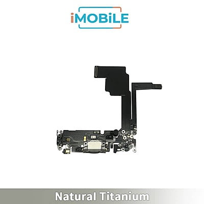 iPhone 15 Pro Compatible Charging Port Flex Cable [Natural Titanium]