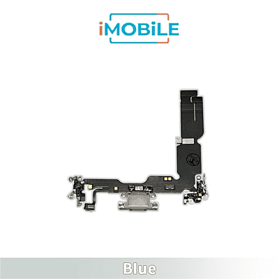 iPhone 15 Plus Compatible Charging Port Flex Cable [Blue]