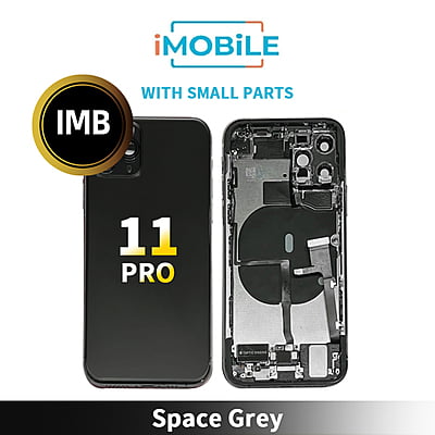 iPhone 11 Pro Compatible Back Housing With Small Parts [IMB] [Space Grey]