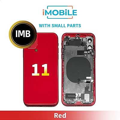 iPhone 11 Compatible Back Housing With Small Parts [IMB] [Red]