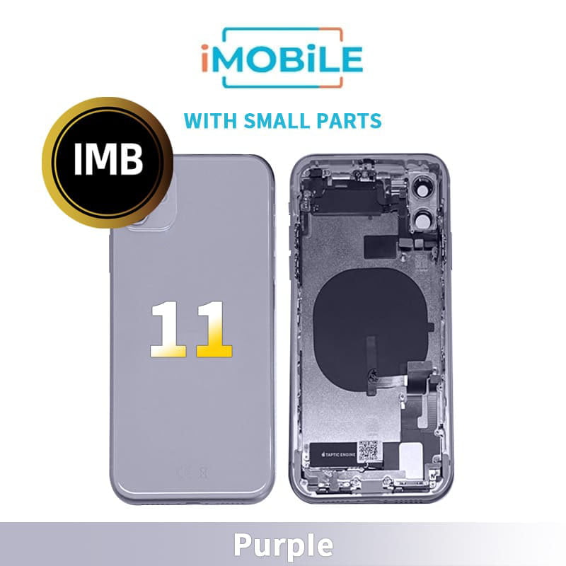 iPhone 11 Compatible Back Housing With Small Parts [IMB] [Purple]