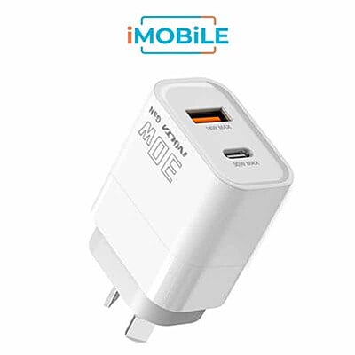 iVolta BOOST↑GaN 30W USB-C PD + USB-A Wall Charger [Certified]