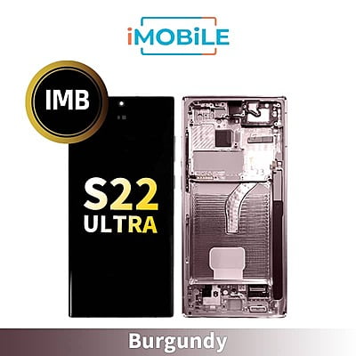 Samsung Galaxy S22 Ultra (S908) LCD Touch Digitizer Screen [IMB] [Burgundy]