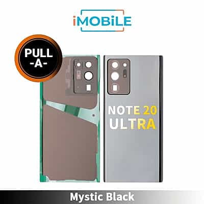 Samsung Galaxy Note 20 Ultra (N985 N986) Back Cover Glass With Lens [Secondhand] [Mystic Black]