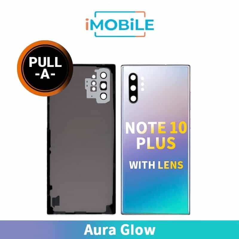 Samsung Galaxy Note 10 Plus (Pro) (N975 N976) 5G Back Cover Glass With Lens [Secondhand] [Aura Glow]