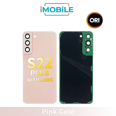 Samsung Galaxy S22 Plus (S906) Back Cover Glass With Lens [Secondhand] [Pink Gold]