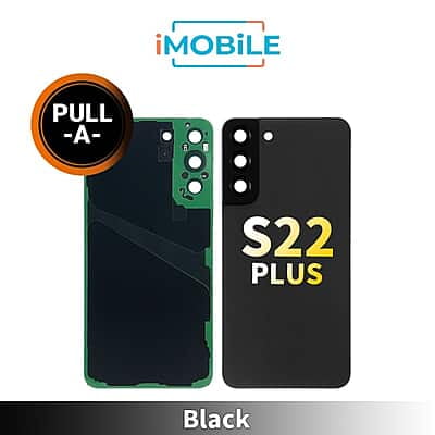 Samsung Galaxy S22 Plus (S906) Back Cover Glass With Lens [Secondhand] [Black]