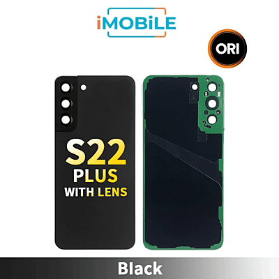Samsung Galaxy S22 Plus (S906) Back Cover Glass With Lens [Secondhand] [Black]