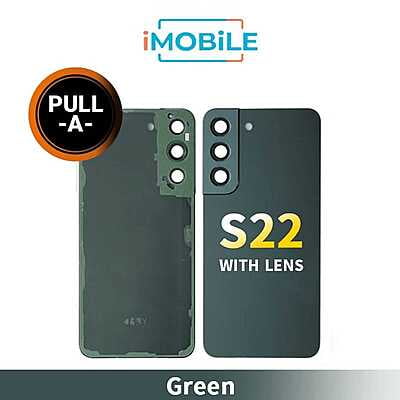Samsung Galaxy S22 5G (S901) Back Cover Glass With Lens [Secondhand] [Green]