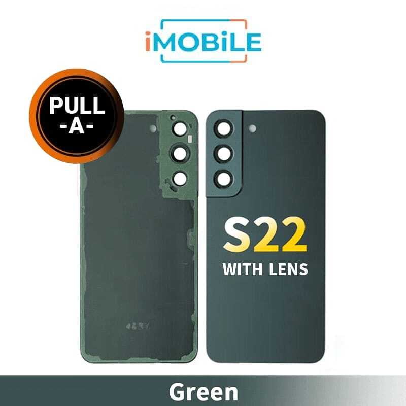 Samsung Galaxy S22 5G (S901) Back Cover Glass With Lens [Secondhand] [Green]