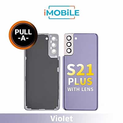 Samsung Galaxy S21 Plus (G996) Back Cover Glass With Lens [Secondhand] [Violet]