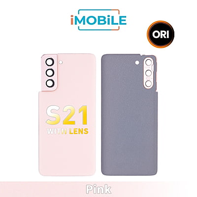 Samsung Galaxy S21 (G991) Back Cover Glass With Lens [Secondhand] [Pink]