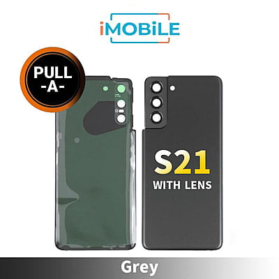 Samsung Galaxy S21 (G991) Back Cover Glass With Lens [Secondhand] [Grey]