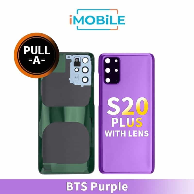 Samsung Galaxy S20 Plus (G985) Back Cover Glass With Lens [Secondhand] [BTS Purple]