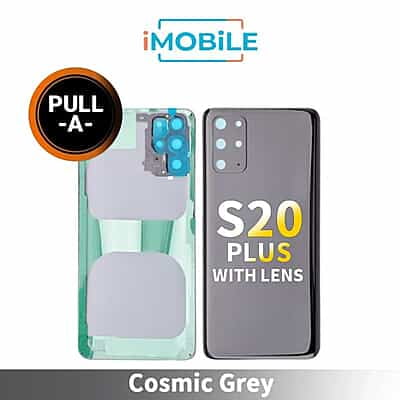 Samsung Galaxy S20 Plus (G985) Back Cover Glass With Lens [Secondhand] [Cosmic Grey]