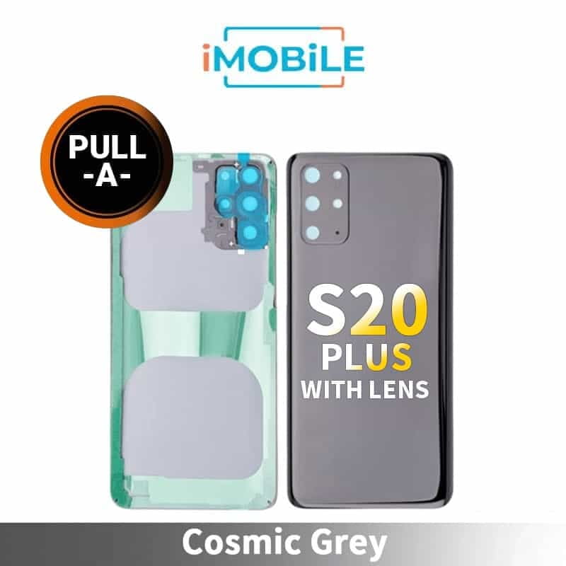 Samsung Galaxy S20 Plus (G985) Back Cover Glass With Lens [Secondhand] [Cosmic Grey]