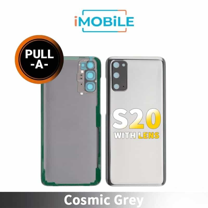 Samsung Galaxy S20 (G980) Back Cover Glass With Lens [Secondhand] [Cosmic Grey]