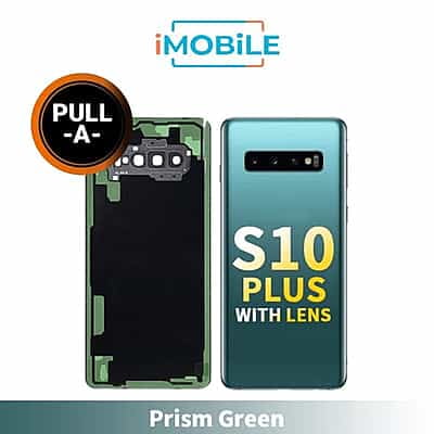 Samsung Galaxy S10 Plus (G975) Back Cover Glass With Lens [Secondhand] [Prism Green]