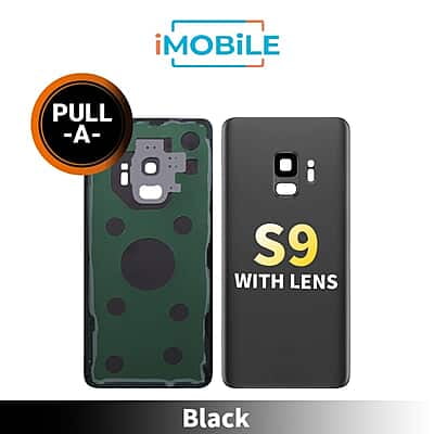 Samsung Galaxy S9 (G960) Back Cover Glass With Lens [Secondhand] [Black]