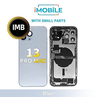 iPhone 13 Pro Max Compatible Back Housing With Small Parts [IMB] [Blue]