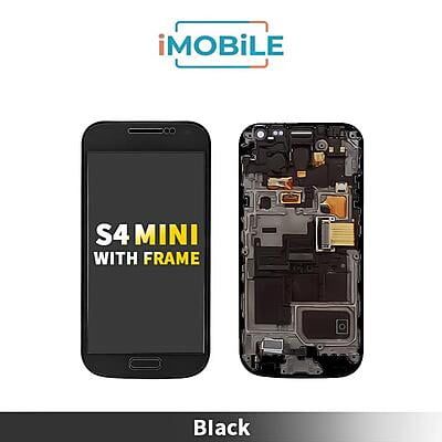 Samsung Galaxy S4 Mini 9195T LCD Touch Digitizer Screen With Frame [Black]