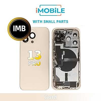 iPhone 13 Pro Compatible Back Housing With Small Parts [IMB] [Gold]