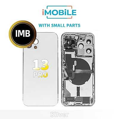 iPhone 13 Pro Compatible Back Housing With Small Parts [IMB] [Silver]