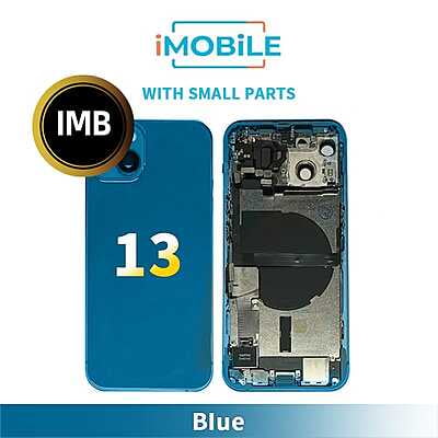 iPhone 13 Compatible Back Housing With Small Parts [IMB] [Blue]