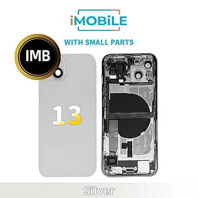 iPhone 13 Compatible Back Housing With Small Parts [IMB] [White]
