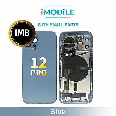 iPhone 12 Pro Compatible Back Housing With Small Parts [IMB] [Blue]