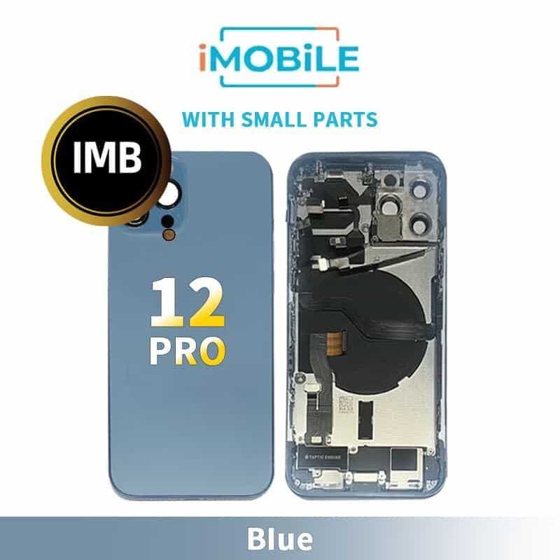 iPhone 12 Pro Compatible Back Housing With Small Parts [IMB] [Blue]
