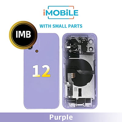 iPhone 12 Compatible Back Housing With Small Parts [IMB] [Purple]