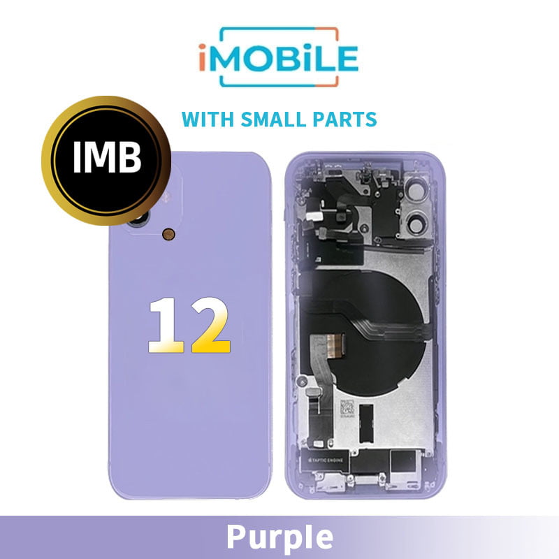 iPhone 12 Compatible Back Housing With Small Parts [IMB] [Purple]