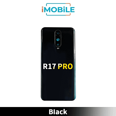 OPPO R17 Pro Compatible Back  Cover Glass With Camera Lens [Black]