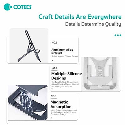 COTECi Foldable Aluminium Alloy Phone Holder