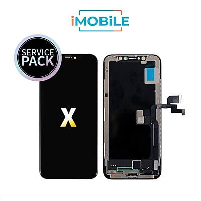 iPhone X (5.8 Inch) Compatible LCD (Soft OLED) Touch Digitizer Screen [Service Pack]