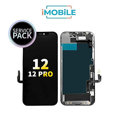 iPhone 12 / 12 Pro (6.1 Inch) Compatible LCD (Soft OLED) Touch Digitizer Screen Brand New [Service Pack]