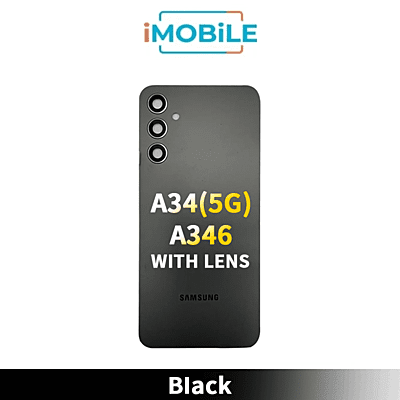 Samsung Galaxy A346 A34(5G) Back Cover With Lens [Black]