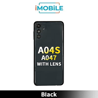 Samsung Galaxy A047 A04s Back Cover With Lens [Black]