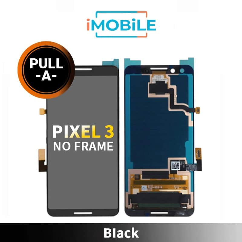 Google Pixel 3 Compatible LCD Touch Digitizer Screen [Secondhand] [Black] No Frame