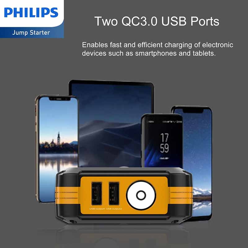 Philips Portable Car Battery Jump Starter Philips Portable Car Battery Jump Starter