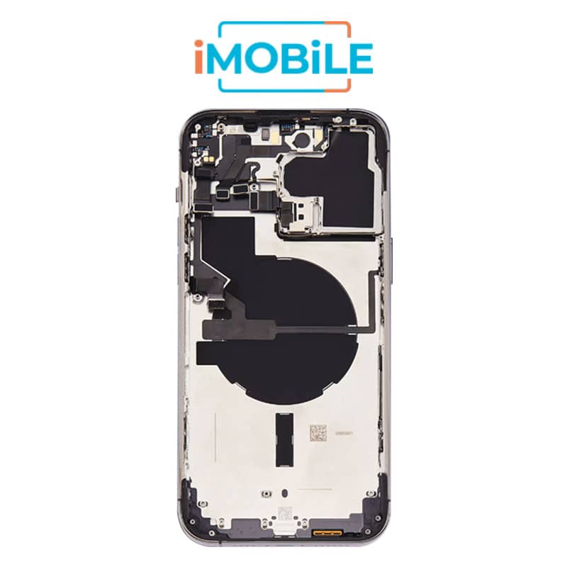 iPhone 14 Pro Max Compatible Back Housing [with Power and Volume Flex] [A+] [Deep Purple]