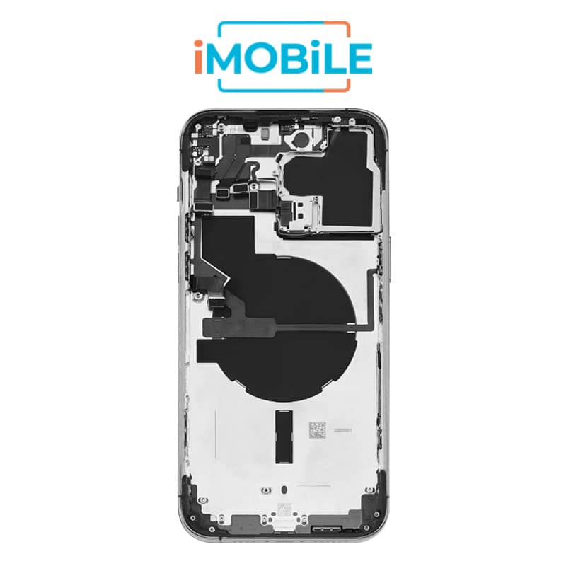 iPhone 14 Pro Max Compatible Back Housing [with Power and Volume Flex] [A+] [Space Black]