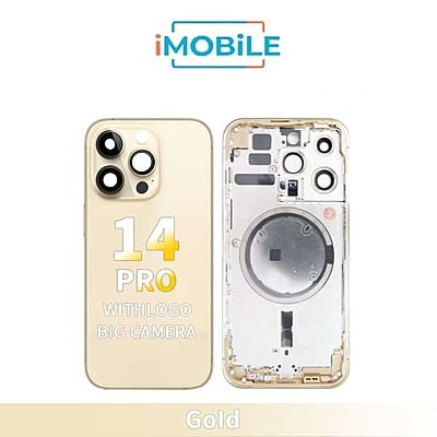 iPhone 14 pro Compatible Back Housing [No Small Parts] [Gold]