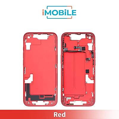 iPhone 14 Compatible Back Housing [No Small Parts] [Red]