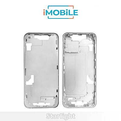 iPhone 14 Compatible Back Housing [No Small Parts] [Starlight]