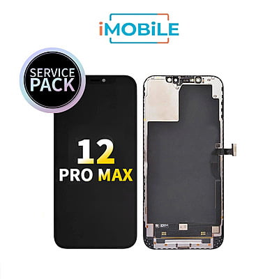 iPhone 12 Pro Max (6.7 Inch) Compatible LCD (Soft OLED) Touch Digitizer Screen [Service Pack]