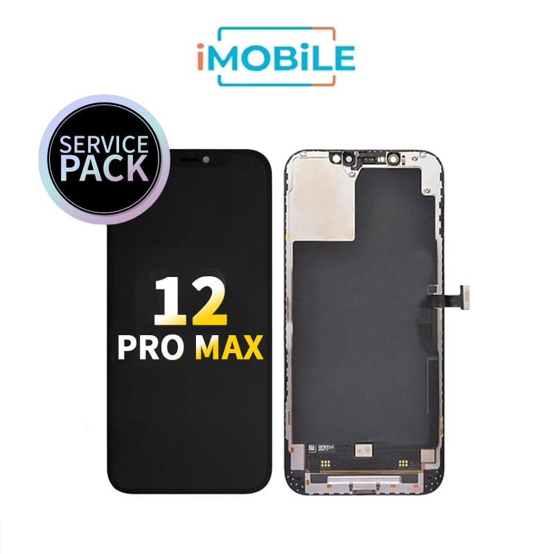 iPhone 12 Pro Max (6.7 Inch) Compatible LCD (Soft OLED) Touch Digitizer Screen [Service Pack]